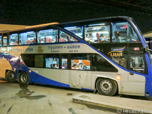 メーソットにバンコクから夜行バスで行ってみた。